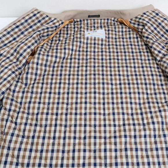 Aquascutum Jacket Zip Up Coat England Plaid Lined Vintage Mens Small - Picture 15 of 16